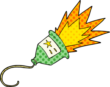 Bir insan tarafından çizilmiş bir karikatür.