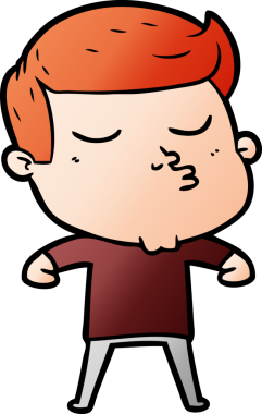 Bir insan tarafından çizilmiş karikatür mankeni adam.