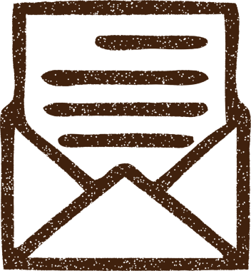 Bir insan tarafından çizilmiş Posta Sembolü Kömür Çizimi