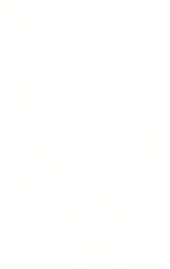 Bir insan tarafından çizilen Noel Elf Tebeşiri