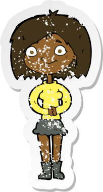 Bir insan tarafından çizilmiş mutlu bir karikatürün gerilimli yapıştırması.