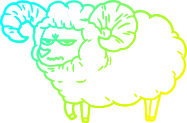 Bir insan tarafından çizilmiş kızgın bir karikatür çizimi.