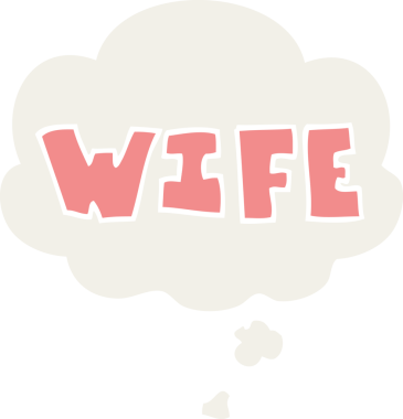 Düşünce baloncuklu karikatür bir insan tarafından çizilmiş.