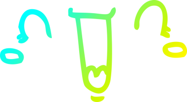 Bir insan tarafından çizilmiş mutlu bir karikatür çizimi