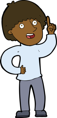 Bir insan tarafından çizilmiş bir fikri olan çizgi film adamı.