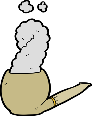 bir insan tarafından çizilmiş karikatür boru