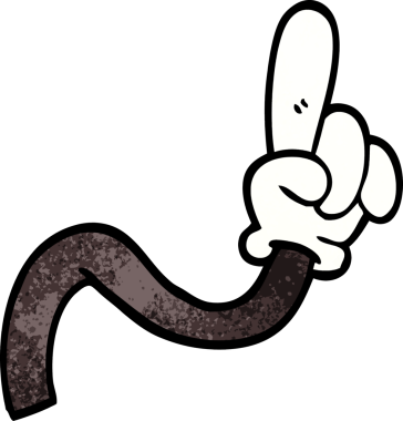 Bir insan tarafından çizilen el hareketinin karalaması.