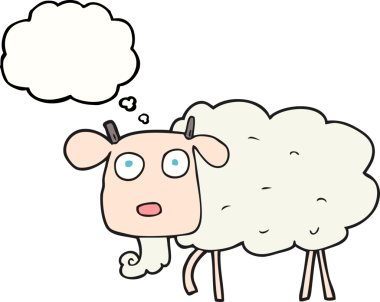 Bir insan tarafından çizilmiş serbest çizim baloncuk keçi.