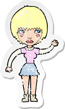 Bir insan tarafından çizilmiş sallanan bir karikatürün gerilimli yapıştırması.