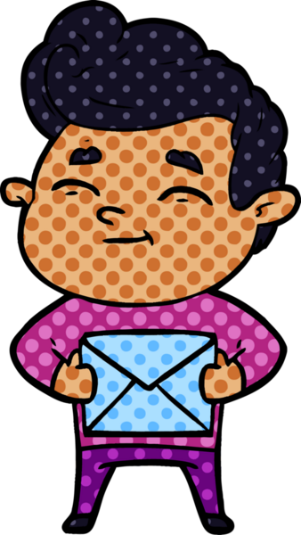 Bir insan tarafından çizilmiş mutlu çizgi film adamı.