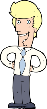 Bir insan tarafından çizilmiş mutlu bir adam.