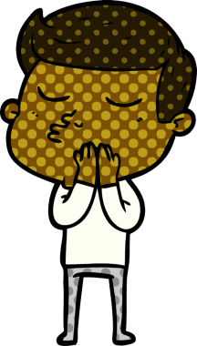 Bir insan tarafından çizilmiş karikatür mankeni adam.