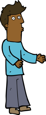 Bir insan tarafından çizilmiş bir karikatürist.