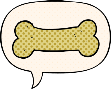 Bir insan tarafından çizilmiş çizgi roman tarzında konuşma baloncuğu olan şirin bir çizgi film çizimi.