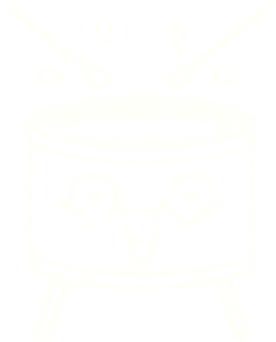 Bir insan tarafından çizilen Davul Tebeşiri Vurma