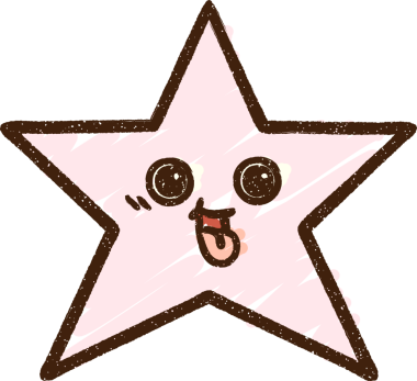 Bir insan tarafından çizilen Mutlu Yıldız Tebeşiri