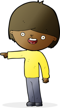 Bir insan tarafından çizilmiş çizgi filmci.