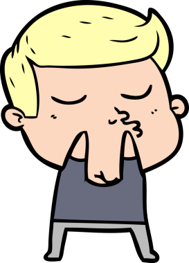 Bir insan tarafından çizilmiş karikatür mankeni adam.