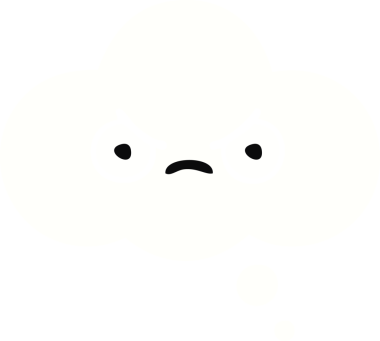 Bir insan tarafından çizilen düşünce baloncuğunun düz renkli retro karikatürü