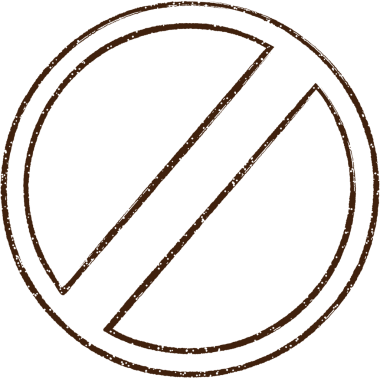 Bir insan tarafından çizilen Yasak Sembol Kömür Çizimi