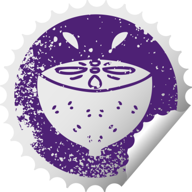 Bir insan tarafından çizilmiş sıkıntılı dairesel soyulan tuhaf sembol.