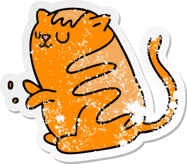 Bir insan tarafından çizilmiş garip bir el çiziminin sıkıntılı çıkartması.