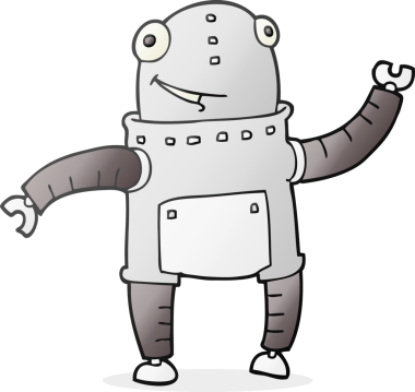 Bir insan tarafından çizilmiş serbest çizim robot.