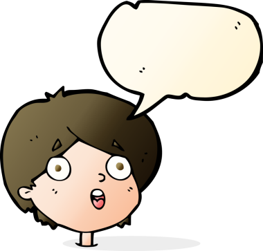 bir insan tarafından çizilmiş konuşma baloncuğu ile karikatür şaşkınlığı ifadesi