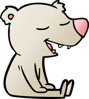 Bir insan tarafından çizilmiş çizgi film ayısı.