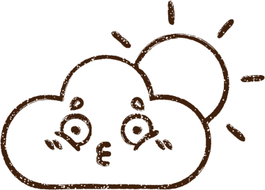 Yağmur bulutu ve bir insan tarafından çizilen güneş kömürü