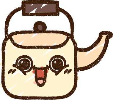 Bir insan tarafından çizilen Kettle Tebeşiri