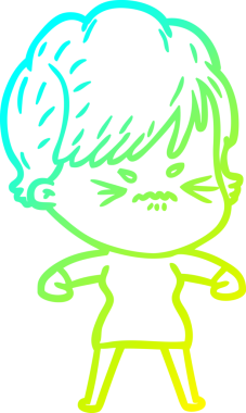 Bir insan tarafından çizilmiş karikatür çizimi.