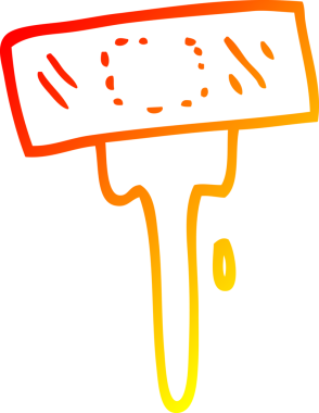 Bir insan tarafından çizilmiş bir tıbbi yapıştırıcının sıcak çizgi çizimi