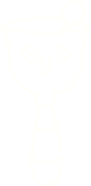 Bir insan tarafından çizilmiş çan tebeşiri