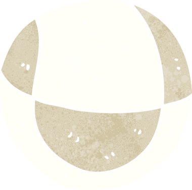 Bir insan tarafından çizilmiş çizgi film topu.