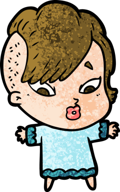 Bir insan tarafından çizilmiş bir karikatür.