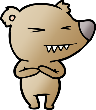 Bir insan tarafından çizilmiş bir çizgi film karakteri.