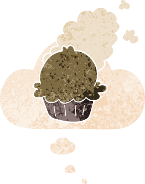 Düşünce baloncuğu ve grunge ile sevimli çizgi film turtası bir insan tarafından çizilmiş sıkıntılı retro desen tarzı