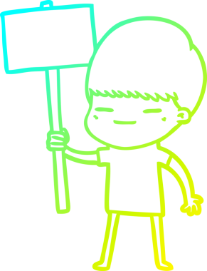 Bir insan tarafından çizilmiş kendini beğenmiş bir çizgi film karakteri.