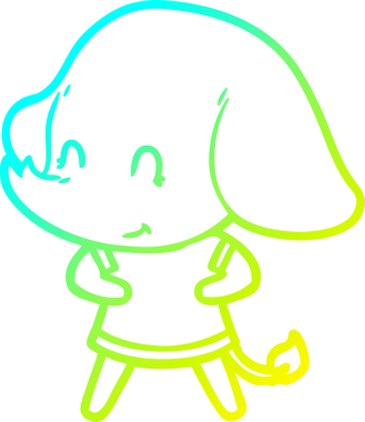 Bir insan tarafından çizilen soğuk eğim çizgisi