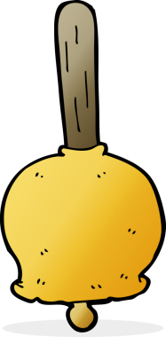 bir insan tarafından çizilmiş karikatür çanı