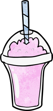 Bir insan tarafından çizilmiş çizgi film içeceği.