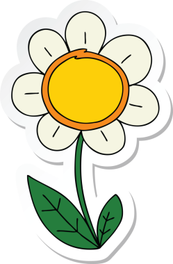 Bir insan tarafından çizilmiş garip bir el çıkartması.