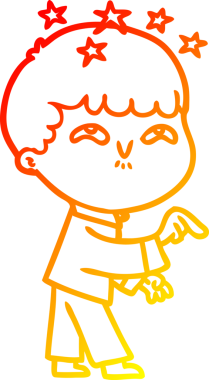 İnsan tarafından çizilmiş bir çizgi film karakteri.