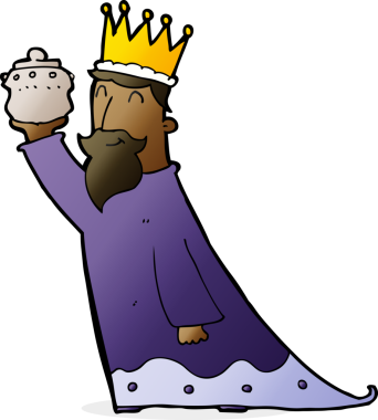 Bir insan tarafından çizilen üç bilge adamdan biri.