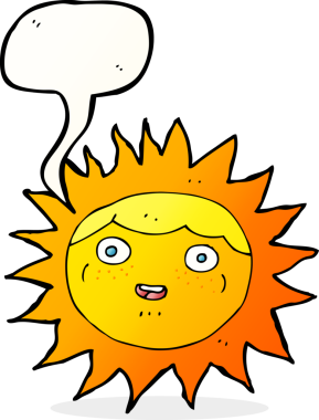 Bir insan tarafından çizilmiş konuşma balonu olan bir çizgi film karakteri.