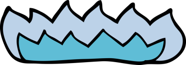 bir insan tarafından çizilmiş karikatür gaz alevi