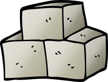 bir insan tarafından çizilmiş karikatür esinti blokları