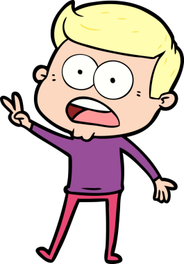 Bir insan tarafından çizilmiş bir karikatür.