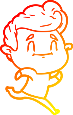 Bir insan tarafından çizilmiş çizgi film karakteri çizimi.